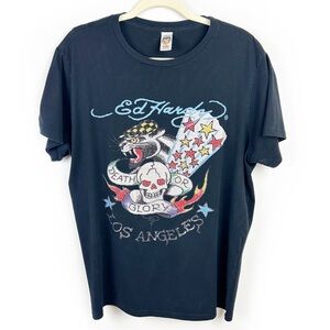 Ed Hardy Christian Audigier Death or Glory Los Angeles T-shirt vintage Y2K XXL